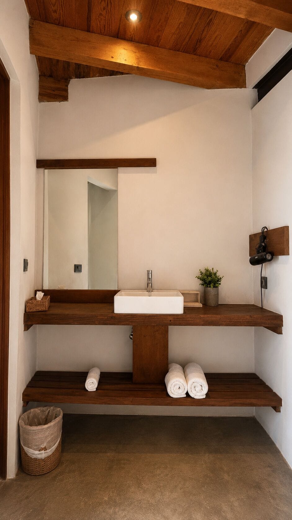 Shower, free toiletries, towels