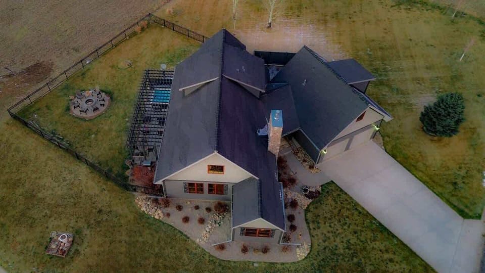 The backyard is fenced for your dogs to enjoy stretching their legs