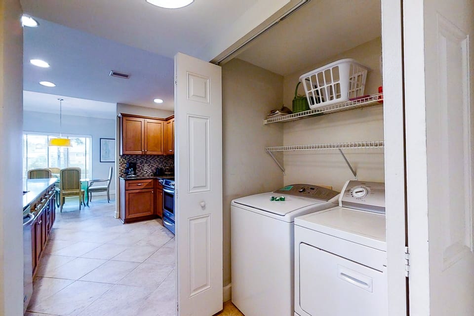 Condo, Multiple Beds, Patio, Beach View (1801 Turtle Dunes) | Laundry