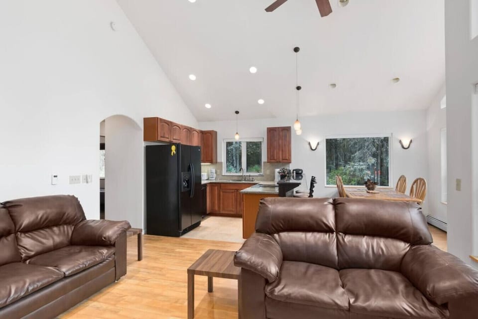 View of kitchen from living space.