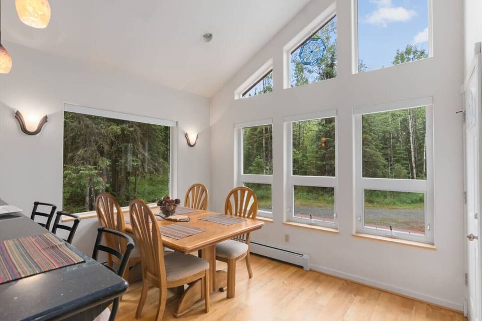 Dining space and bar stool seating!