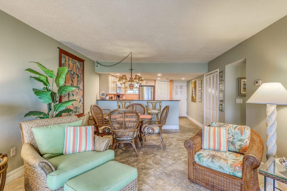 Condo, Multiple Beds, Patio, Ocean View (Crescent Sandpiper 116 Island Life) | Living area