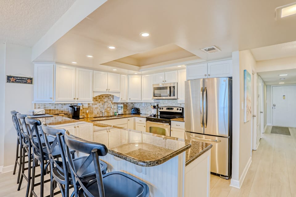 Condo, Multiple Beds, Patio, Ocean View (Sand Dollar II - 103) | Private kitchen