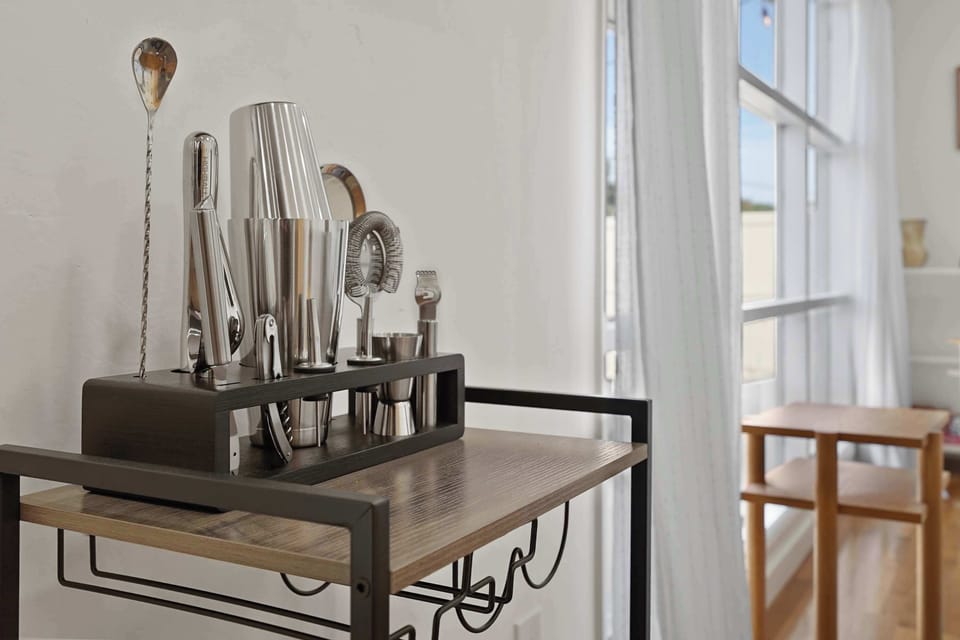 Stylish coffee station with curated essentials, perfect for easy mornings and mid-day breaks.