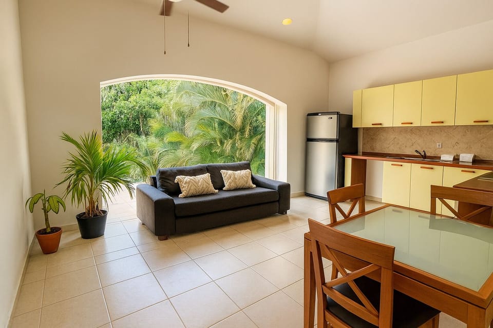 Deluxe Villa, Multiple Bedrooms, Balcony, Pool View | Private kitchen | Fridge, microwave, oven, stovetop