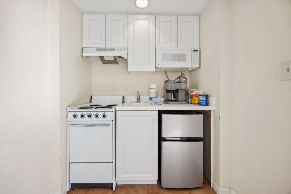 Stocked kitchenette