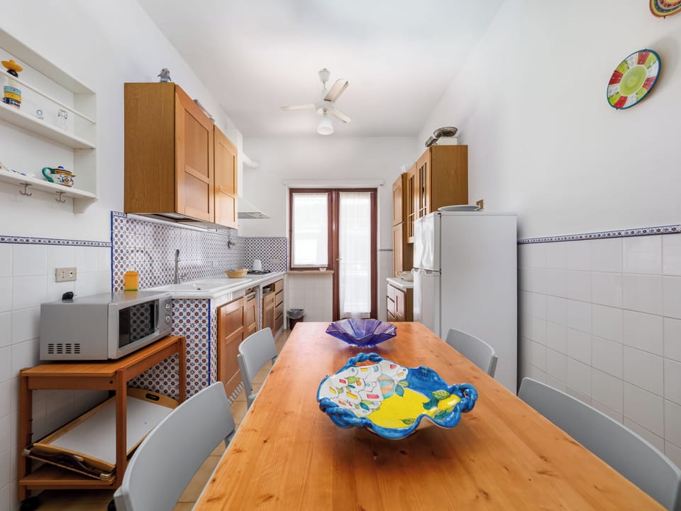 Comfort Apartment, Balcony, Sea View | Private kitchen | Full-size fridge, microwave, stovetop, espresso maker