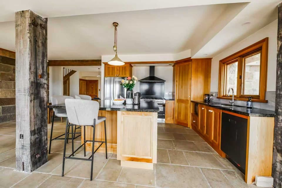 Deluxe Townhome, Beach View | Private kitchen | Highchair
