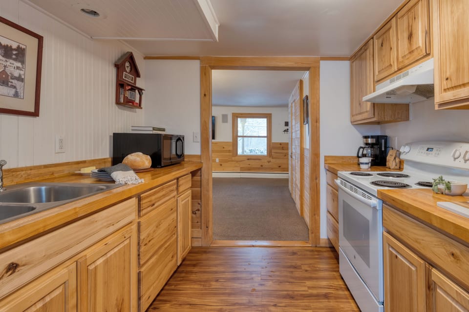 Multiple kitchens for added convenience.
