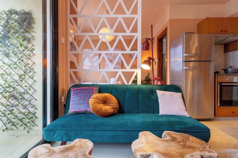 Apartment, 1 Double Bed, Kitchen, City View | Interior