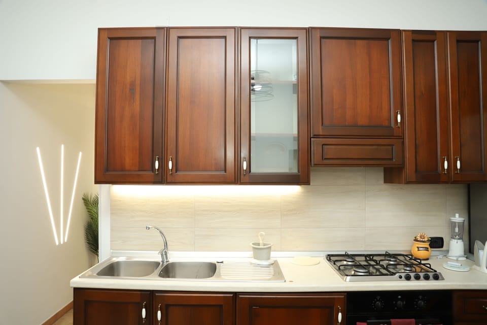 Standard Apartment, Balcony, Beach View | Private kitchen