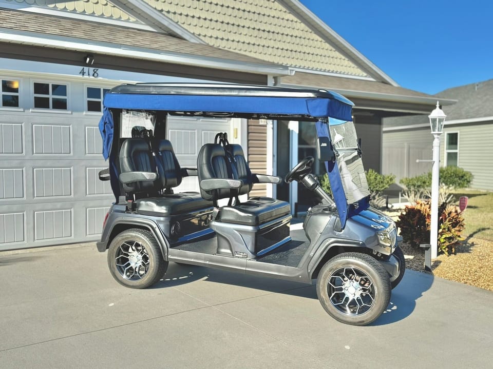 Electric 4-Seater Golf Cart for Guest Use!