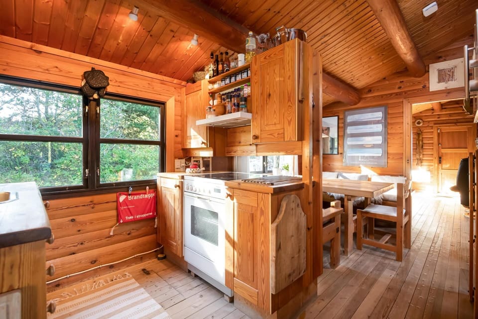 Cabin, 2 Bedrooms, Sauna, Garden View | Private kitchen