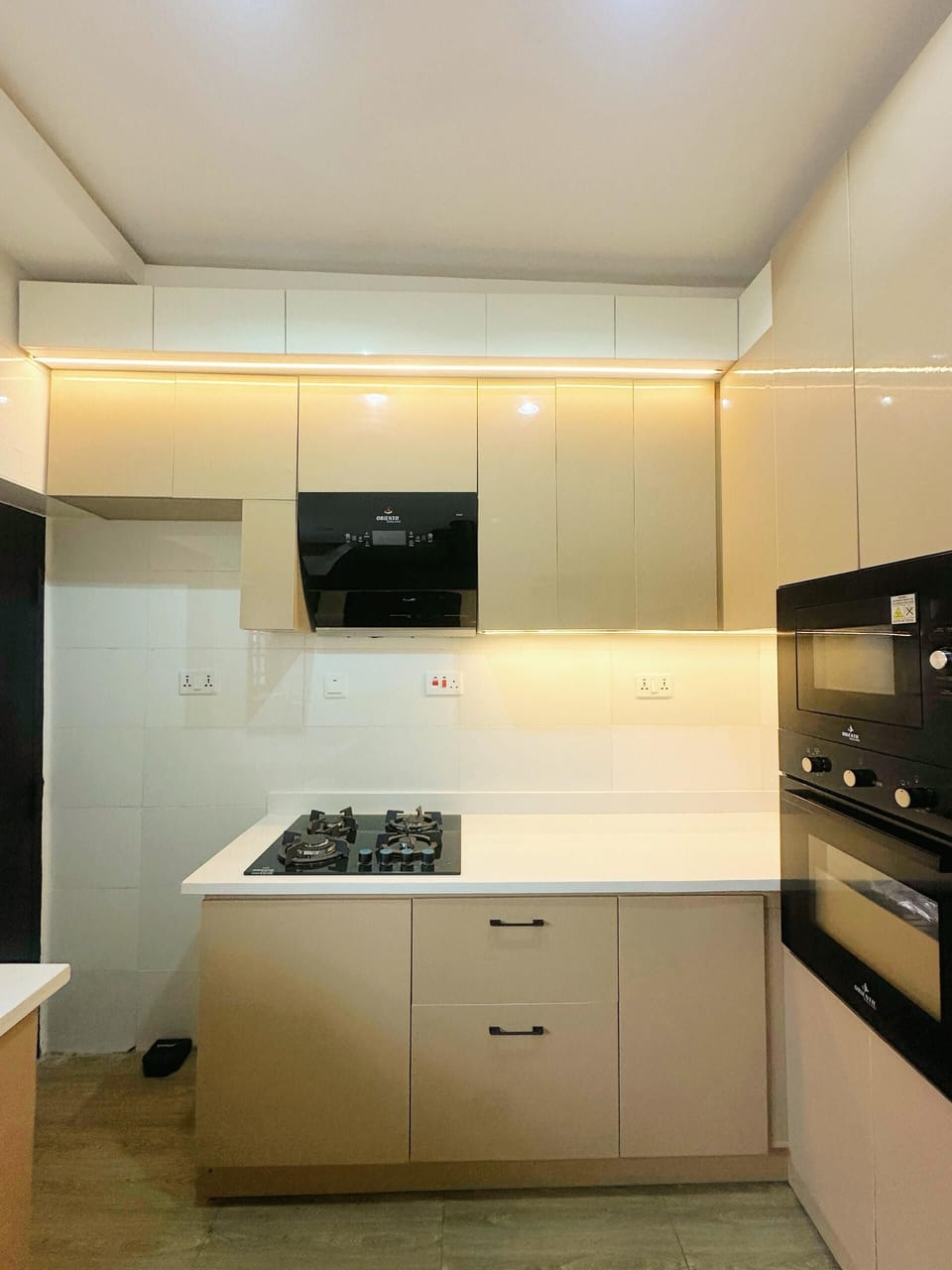 Superior Apartment, Balcony, City View | Private kitchen | Full-size fridge, microwave, oven