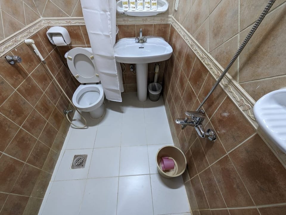 Family Quadruple Room | Bathroom | Shower, soap, shampoo