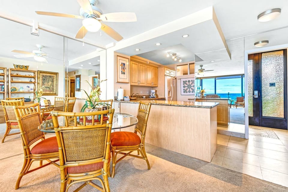 Island inspired decor invites you to relax and enjoy the aloha
