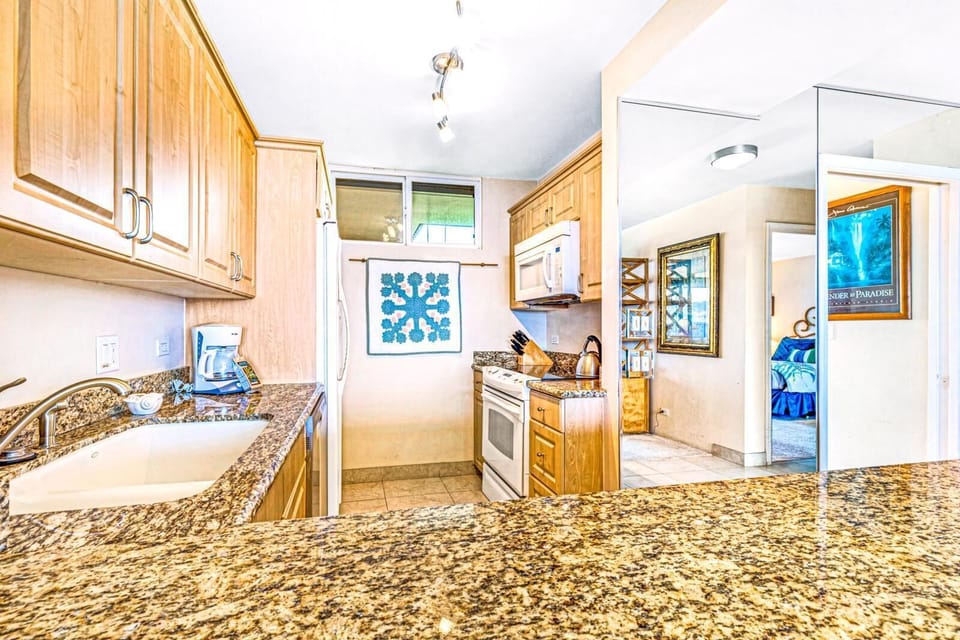 Cook up delicious meals with ease in a fully equipped kitchen