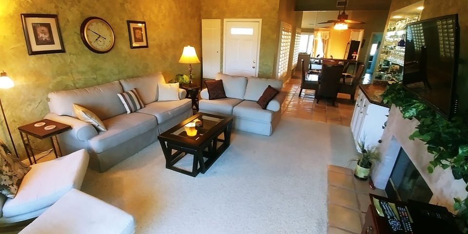 Living Room looking towards dining room and kitchen