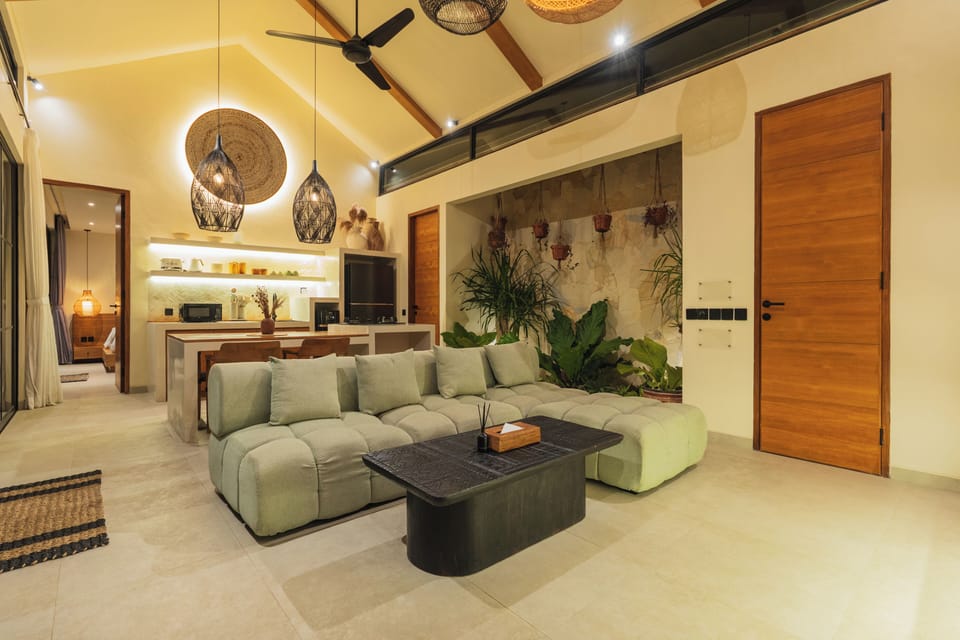 Deluxe Villa, 2 Bedrooms, Private Pool, Pool View | Living area | 32-inch Smart TV with digital channels