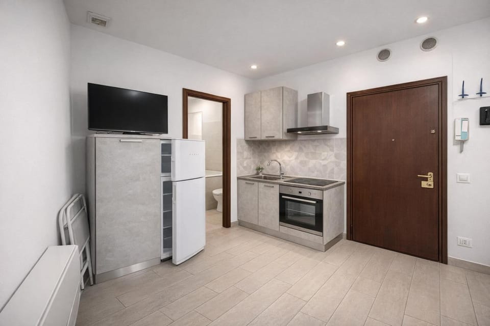 Family Studio, Air conditioning, Sea Facing (Vespucci Studio - Next to the Sea) | Private kitchen