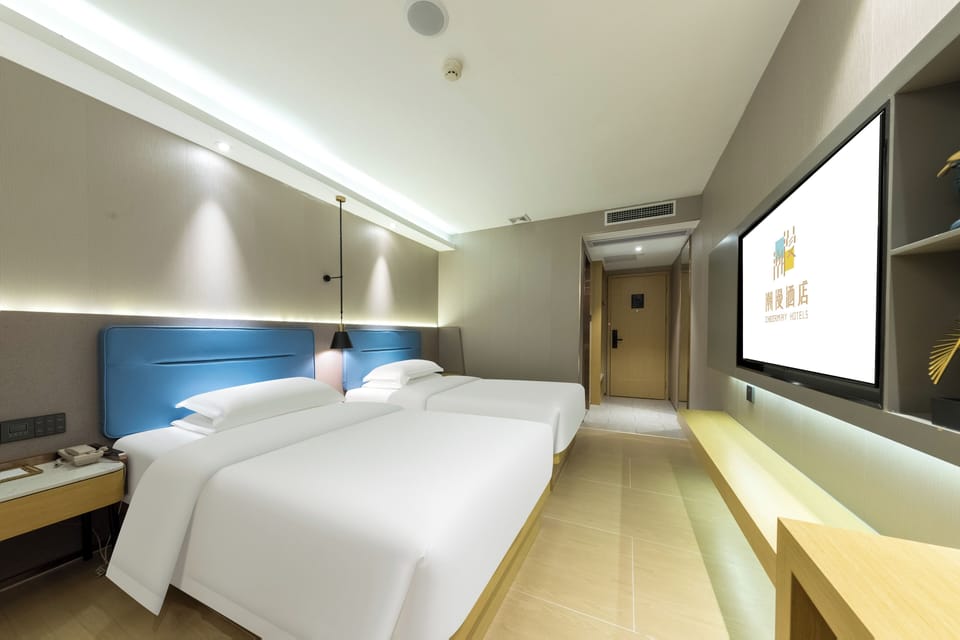 Superior Twin Room, No Windows | Desk, laptop workspace, blackout drapes, soundproofing