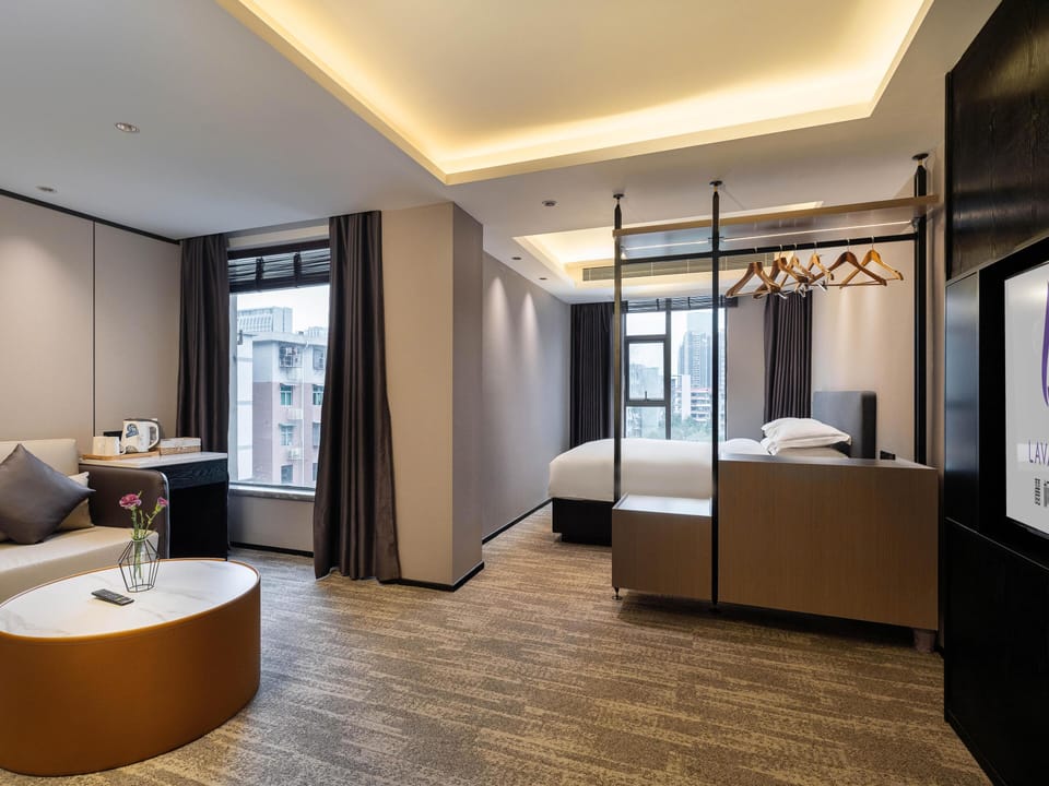 Luxury Double Room, City View | Blackout drapes, soundproofing, iron/ironing board, free WiFi