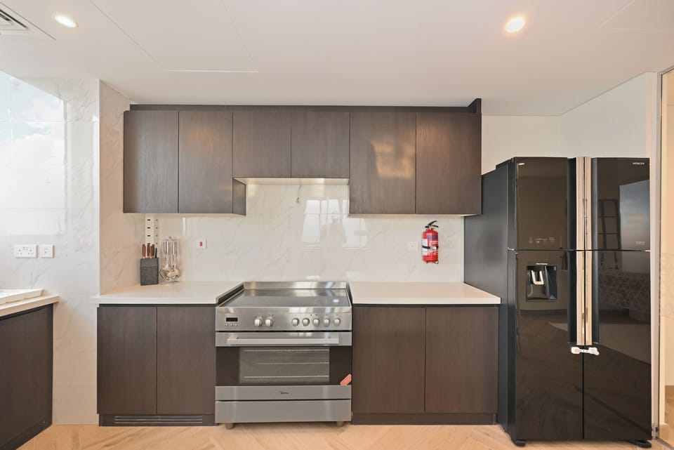 Apartment, Balcony, City View | Private kitchen