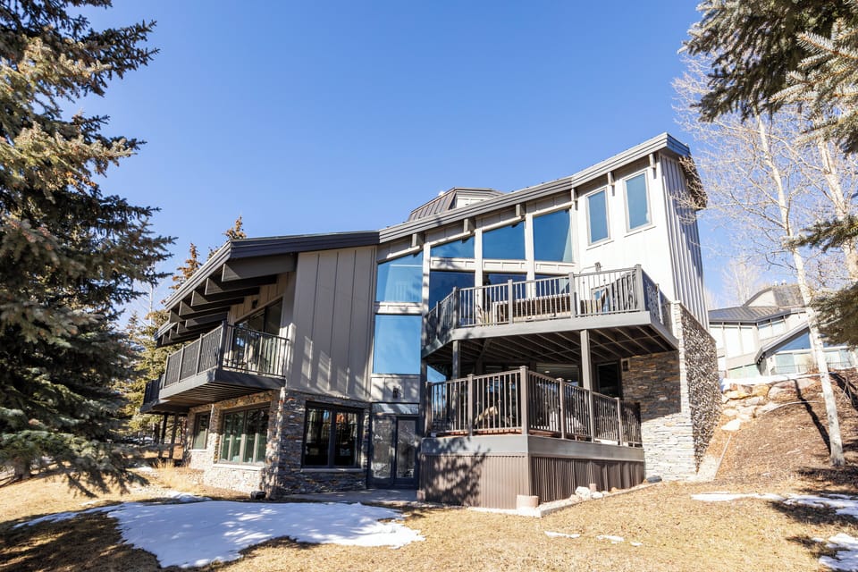 Thoughtfully selected mountain-inspired artwork highlighting the home's connection to the surrounding landscape and adding a refined, local touch to the interior design.