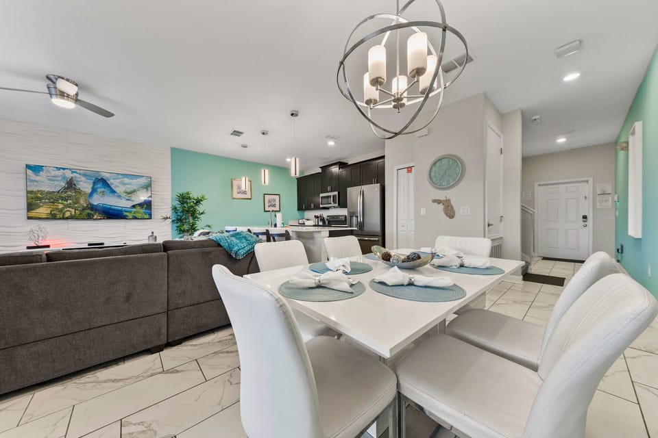 An open-concept hub where meals, movie nights, and epic vacation moments come together.