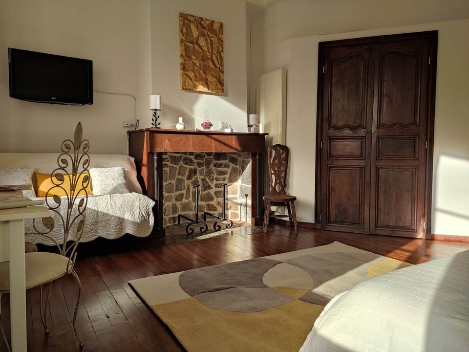 Chambre Barétous - Majestueuse et lumineuse avec sa cheminée authentique