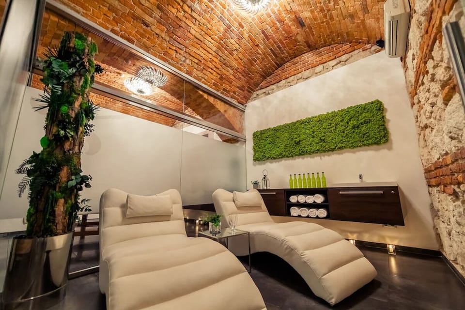 Stretch out on plush loungers and let stress melt away.