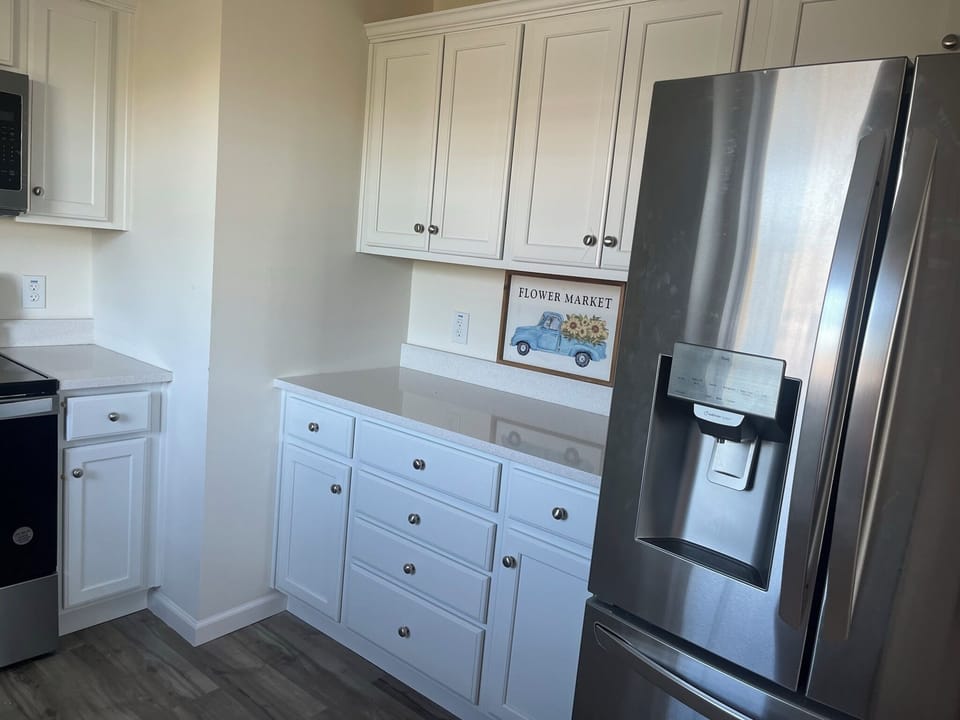 In addition to kitchen appliances the hall closet has a new washer and dryer.