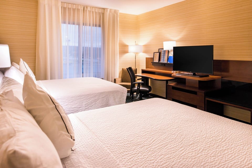Room, 2 Queen Beds | Select Comfort beds, in-room safe, desk, laptop workspace