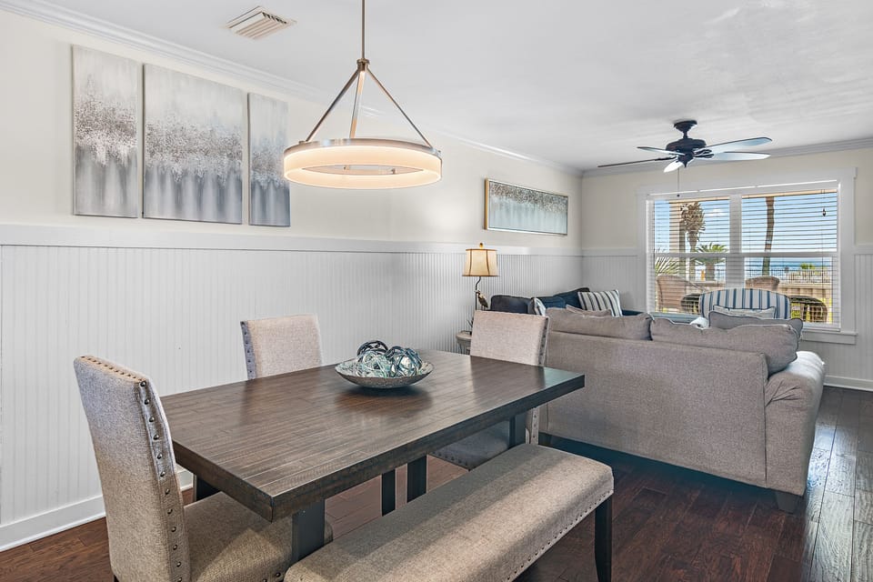 Prepare meals in the Remodeled Kitchen and Dine with Gulf Views