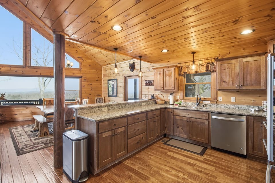 Create and connect in the large kitchen