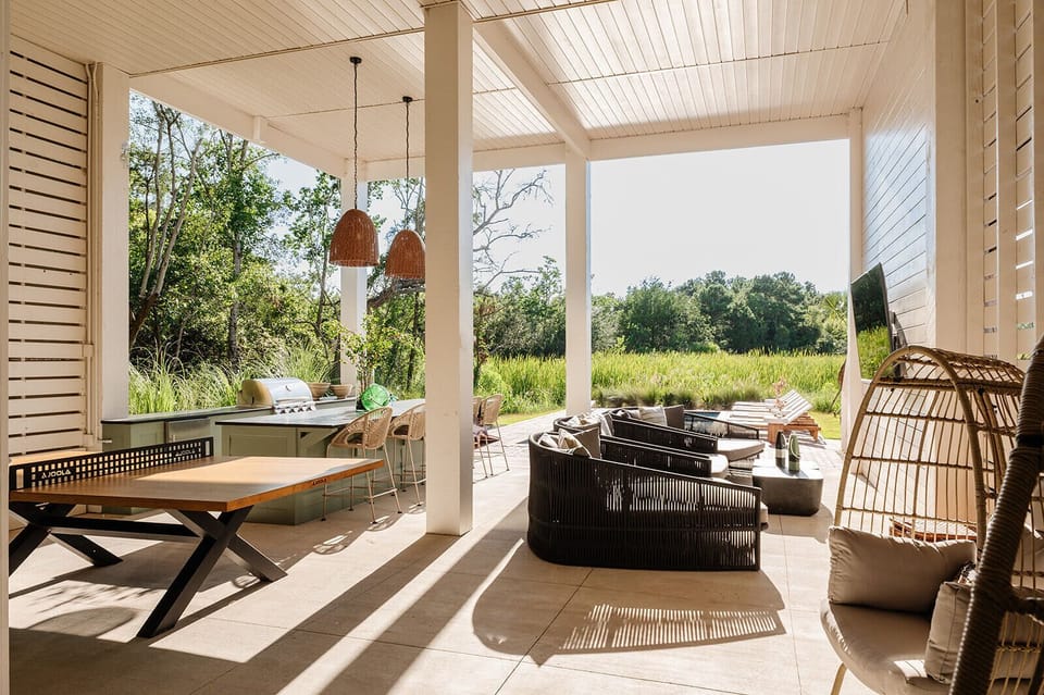 Private Outdoor Area | Ping Pong + Pool Table + Cornhole | Gas Grill | XL Flat Screen TV | First Floor