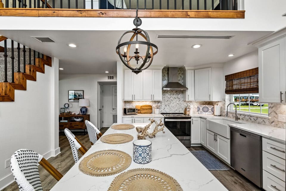 The perfect kitchen for cooking and catching up