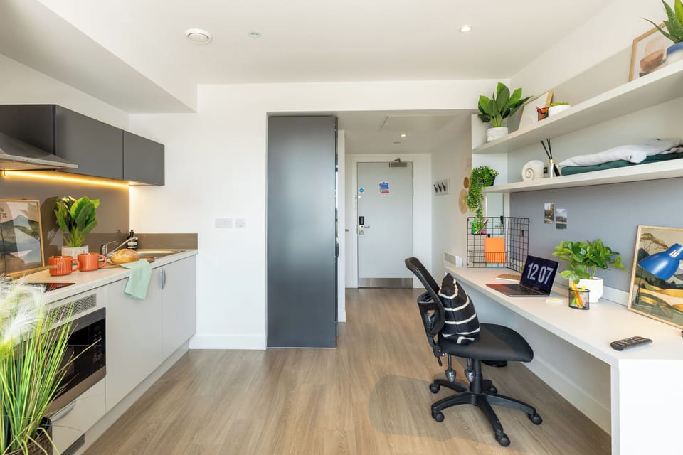 Classic Studio, Non Smoking | Private kitchen | Mini-fridge, oven, stovetop