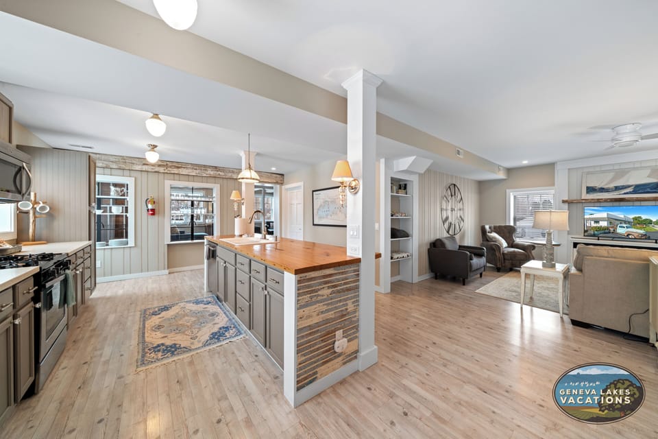 Kitchen Open to Family Room