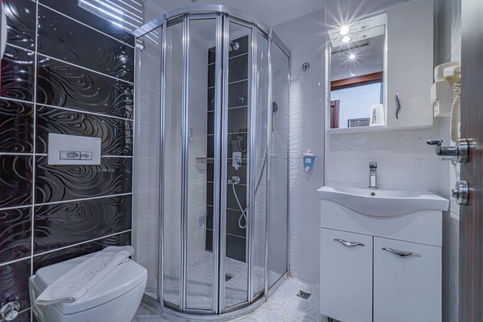 Family Room | Bathroom | Hair dryer, towels, soap, shampoo