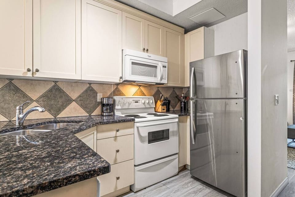 Prepare your favorite meals in this full kitchen.