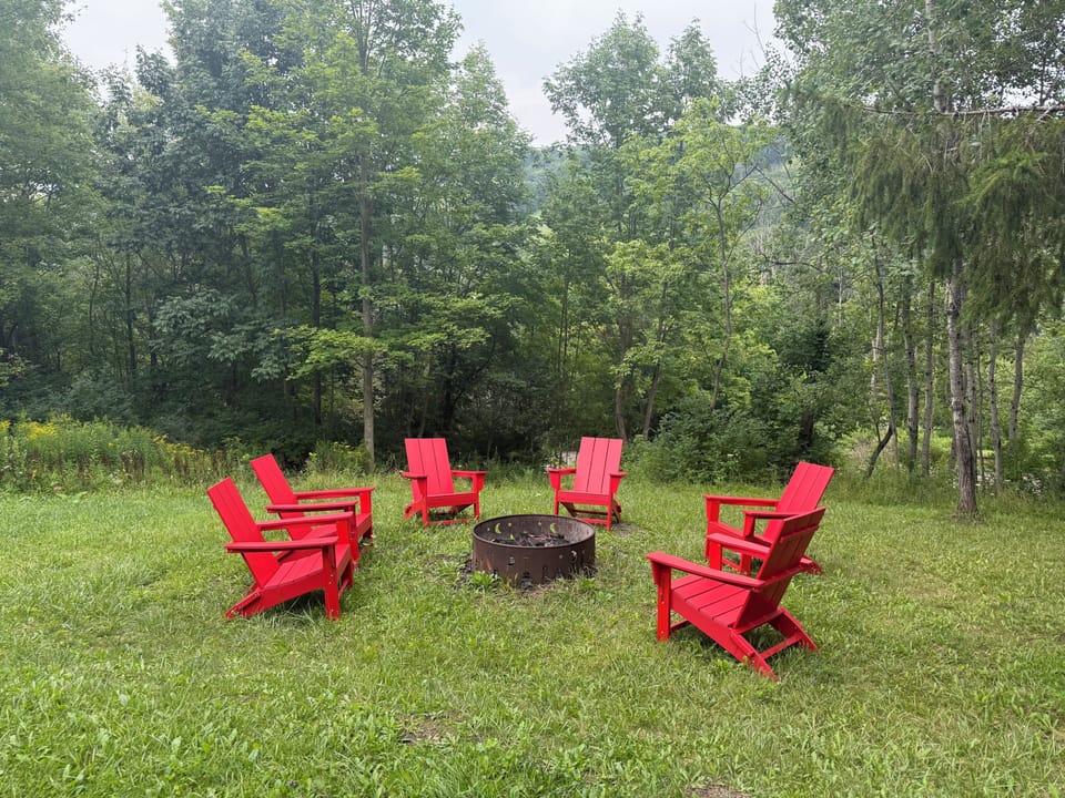 Fire pit.