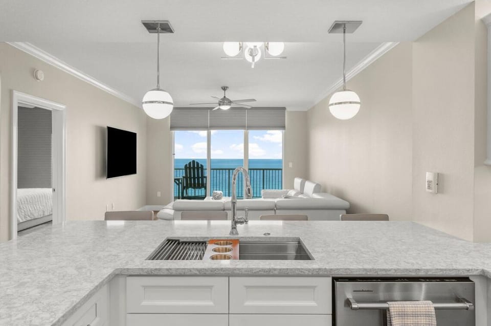 Gulf views from the kitchen