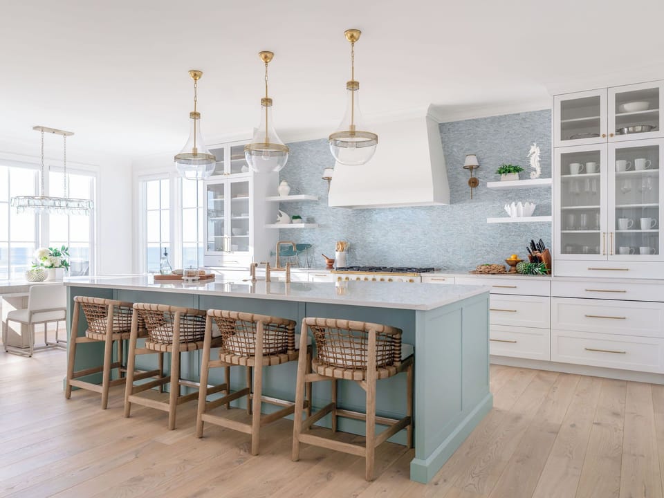 Gourmet kitchen with premium appliances and custom finishes