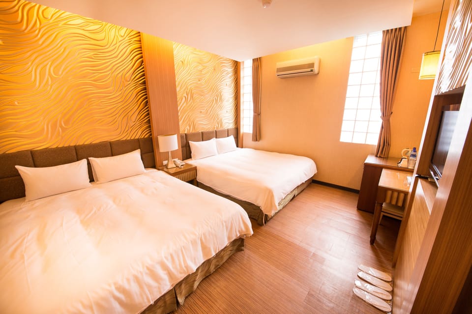 Desk, free WiFi, bed sheets