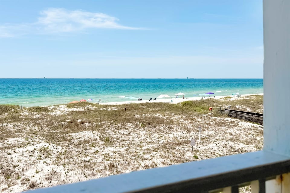 Wake up to incredible Gulf views right from the balcony.