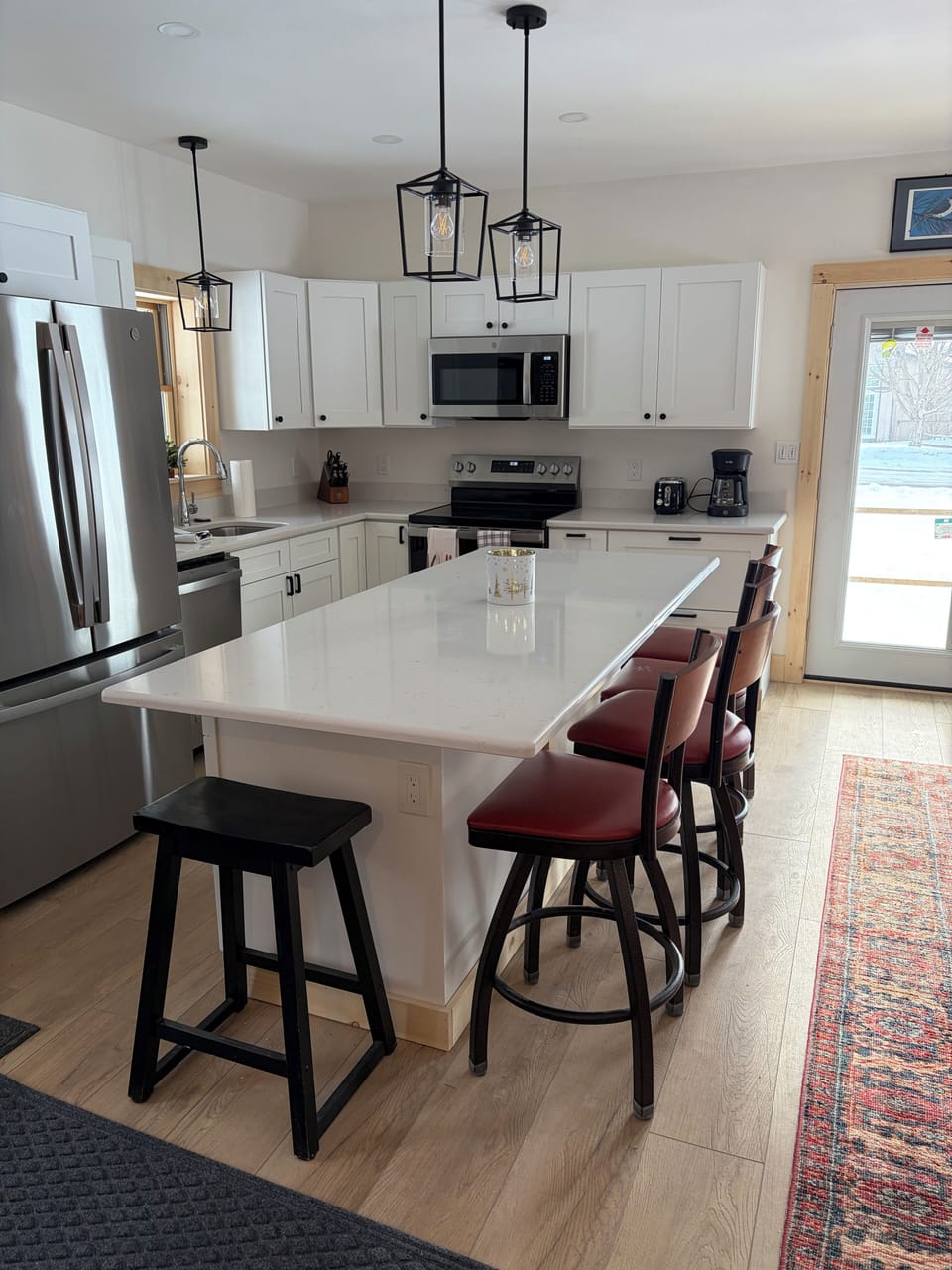 Open concept kitchen and living room