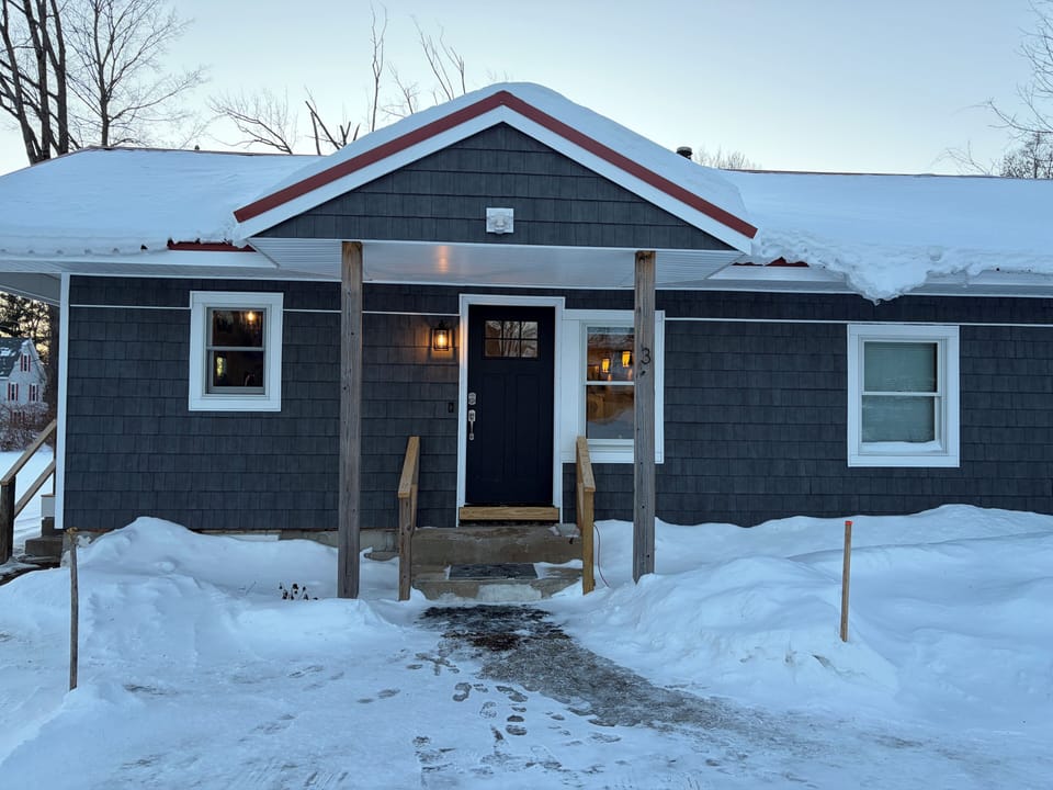 Front door view from the driveway