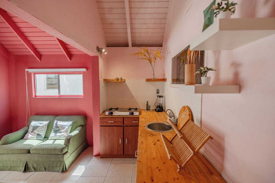 Cozy living space with kitchenette