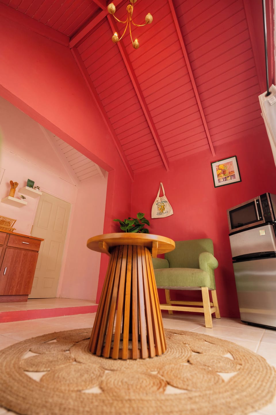 Warm living space with cozy seating